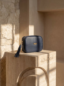 Baldinini Trend — Navy Leather Crossbody Bag