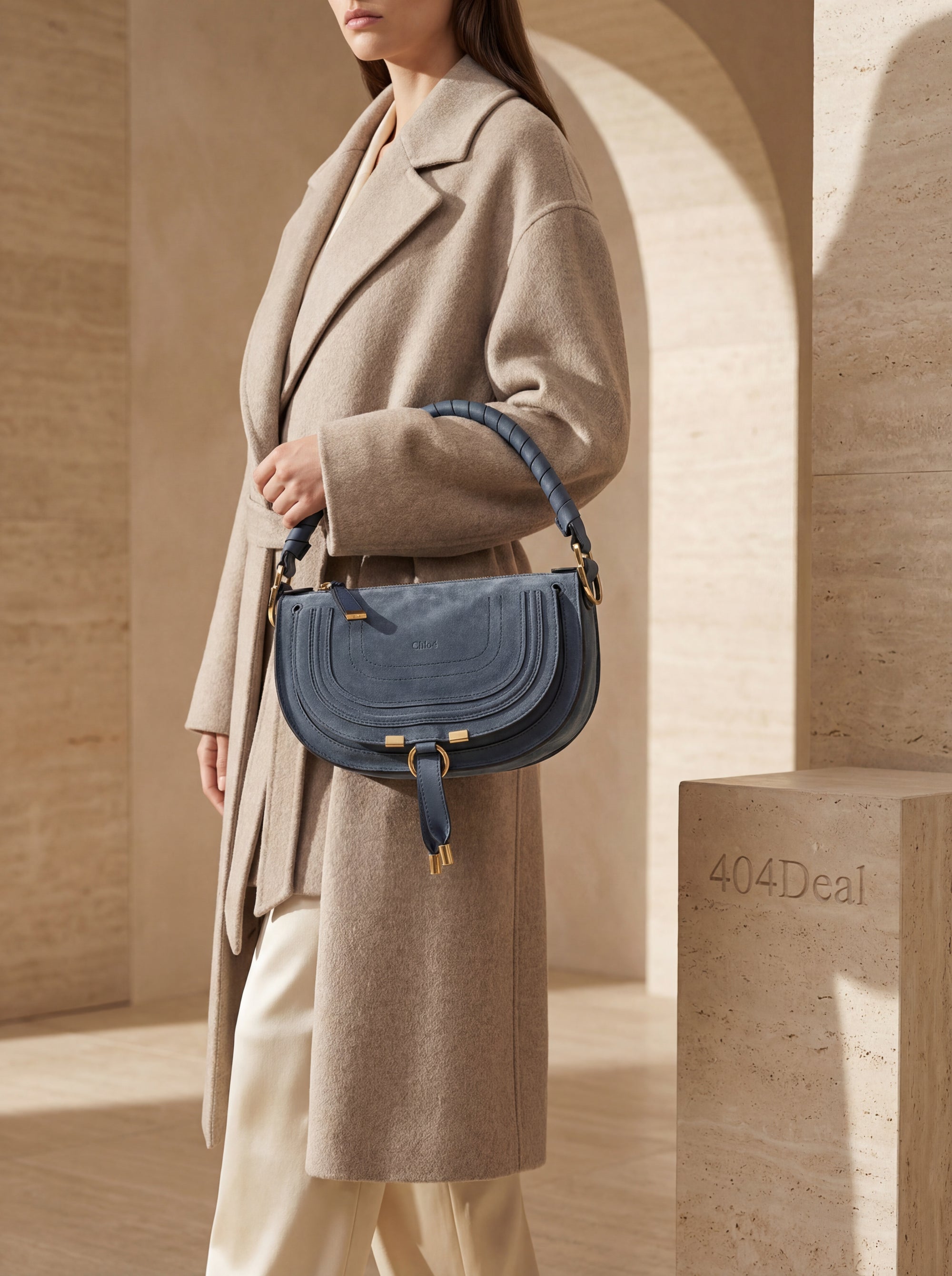 Chloé  Marcie Mini Shoulder Bag in Smooth Calf Leather