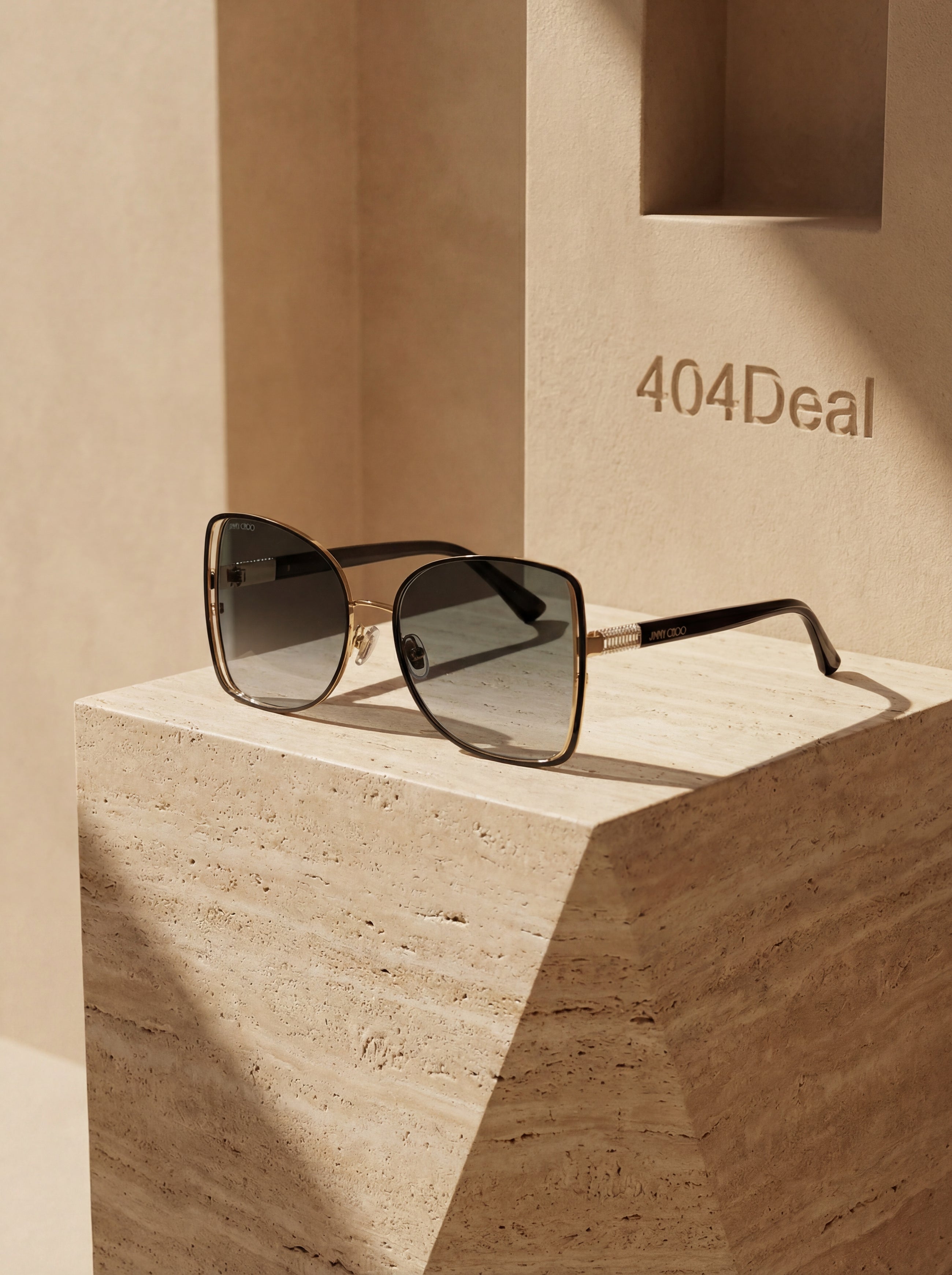 Jimmy Choo  Bicolor Metal Sunglasses