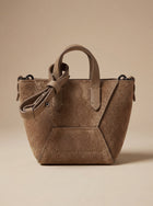 Sac bandoulière Bos Taurus en cuir de veau marron Brunello Cucinelli