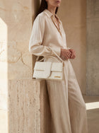 Jacquemus  Le Grand Bambino Croco Leather Handbag