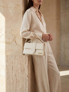 Jacquemus  Le Grand Bambino Croco Leather Handbag