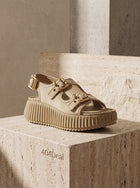 Chloé — Sandales Compensées Nama en Cuir de Vachette