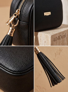 Baldinini Trend  Black Leather Crossbody Bag