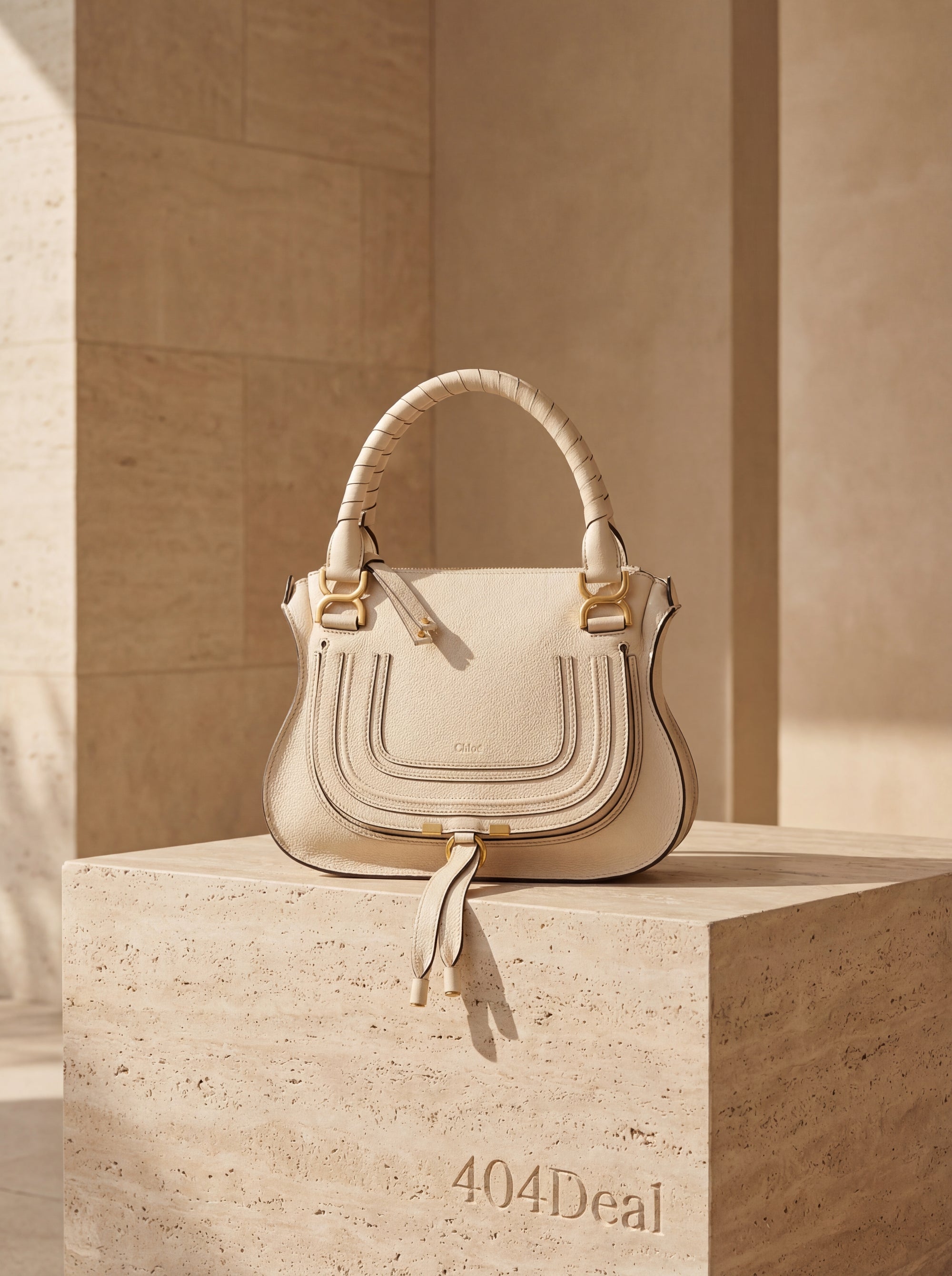 Sac porté épaule mini Marcie de Chloé en cuir de veau lisse