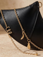 Chloé  Aries Lambskin Half-Moon Shoulder Bag