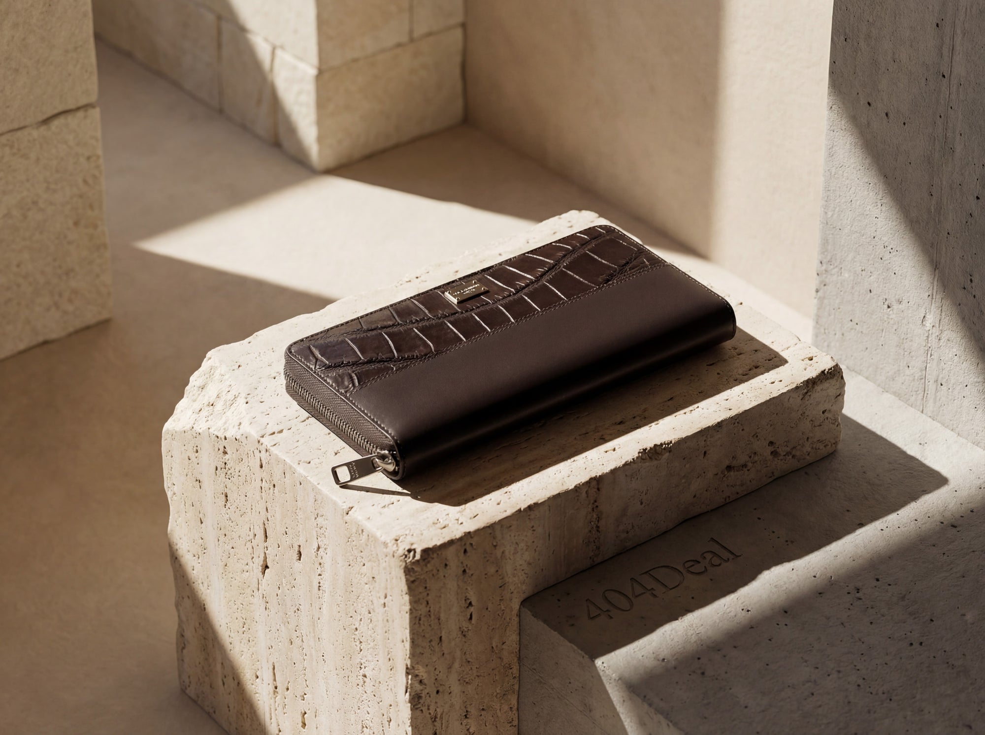 Dolce & Gabbana  Exotic Leather Zip Around Wallet