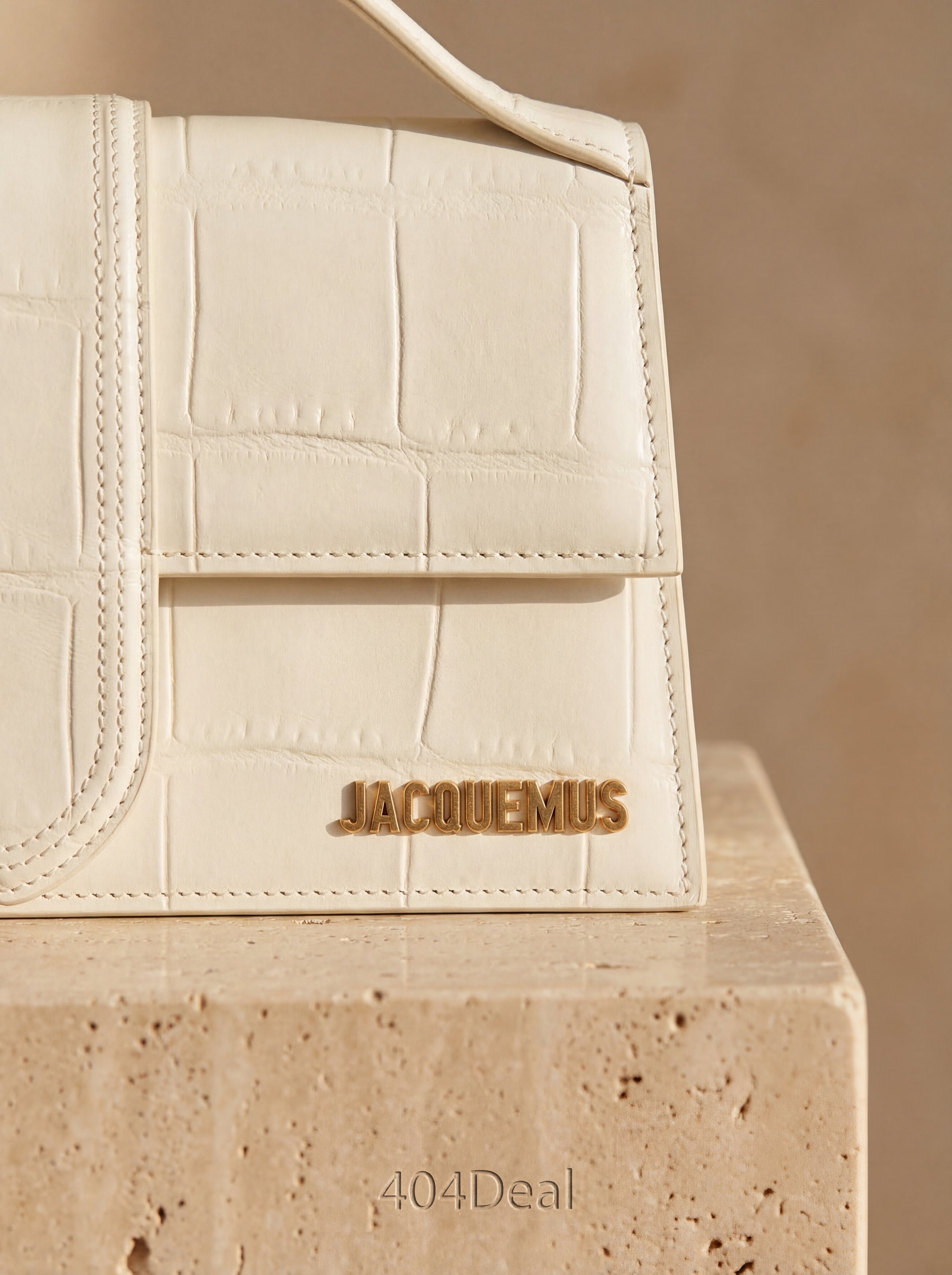 Jacquemus  Le Grand Bambino Croco Leather Handbag