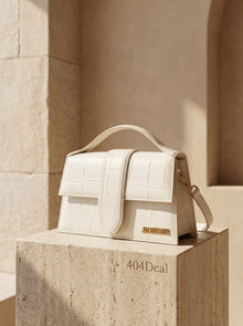 Jacquemus  Le Grand Bambino Croco Leather Handbag