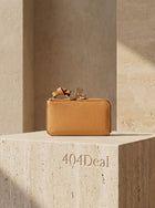 Portefeuille Chloé en cuir orange