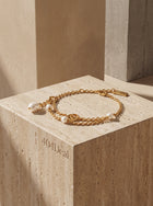 Chloé — Heirloom Double Chain Bracelet in Gold-Tone Brass