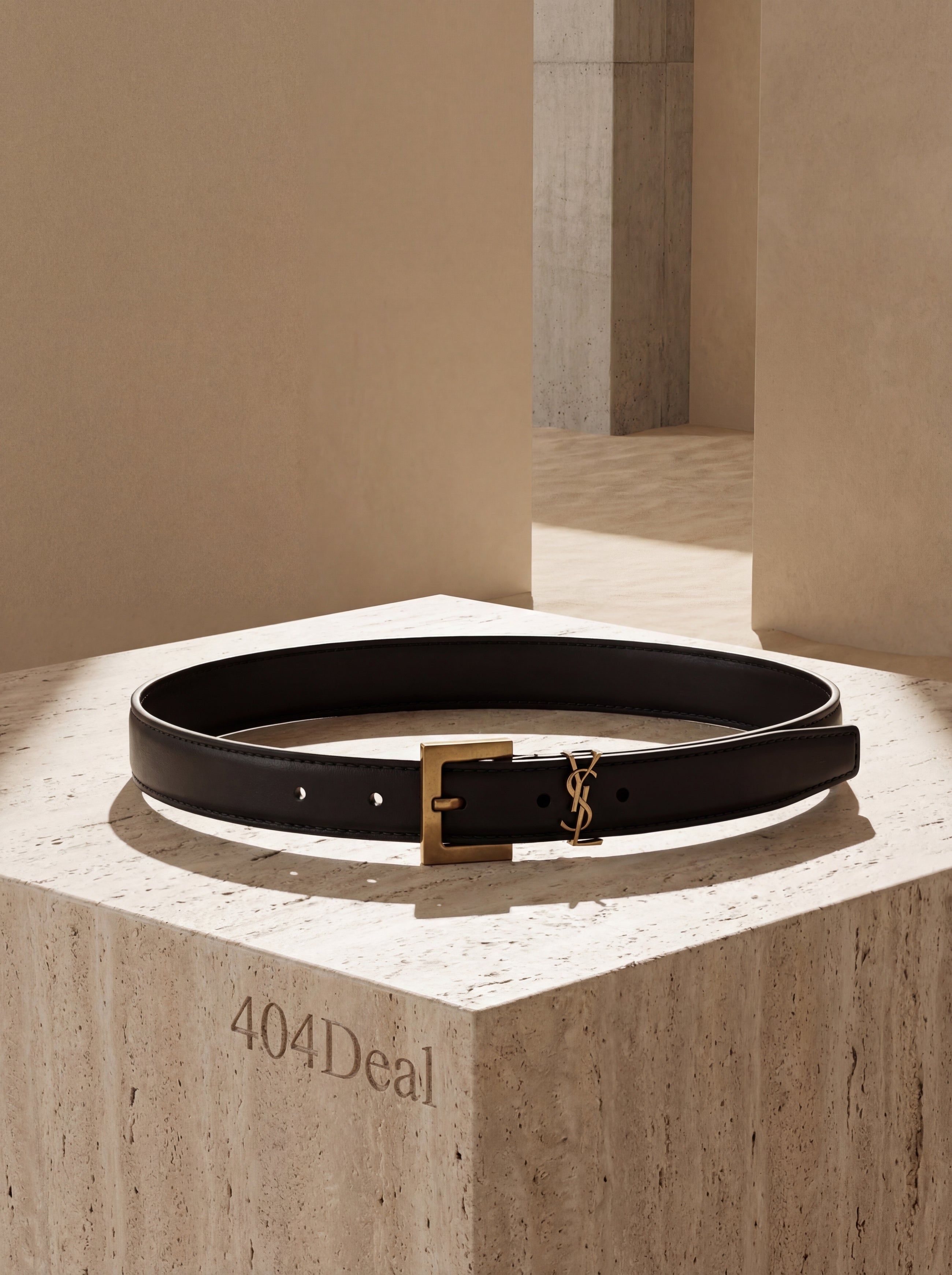 Saint Laurent  Calf Leather Thin Belt