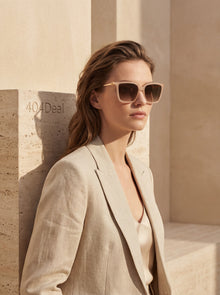 Jimmy Choo Metal Sunglasses in Gold Finish
