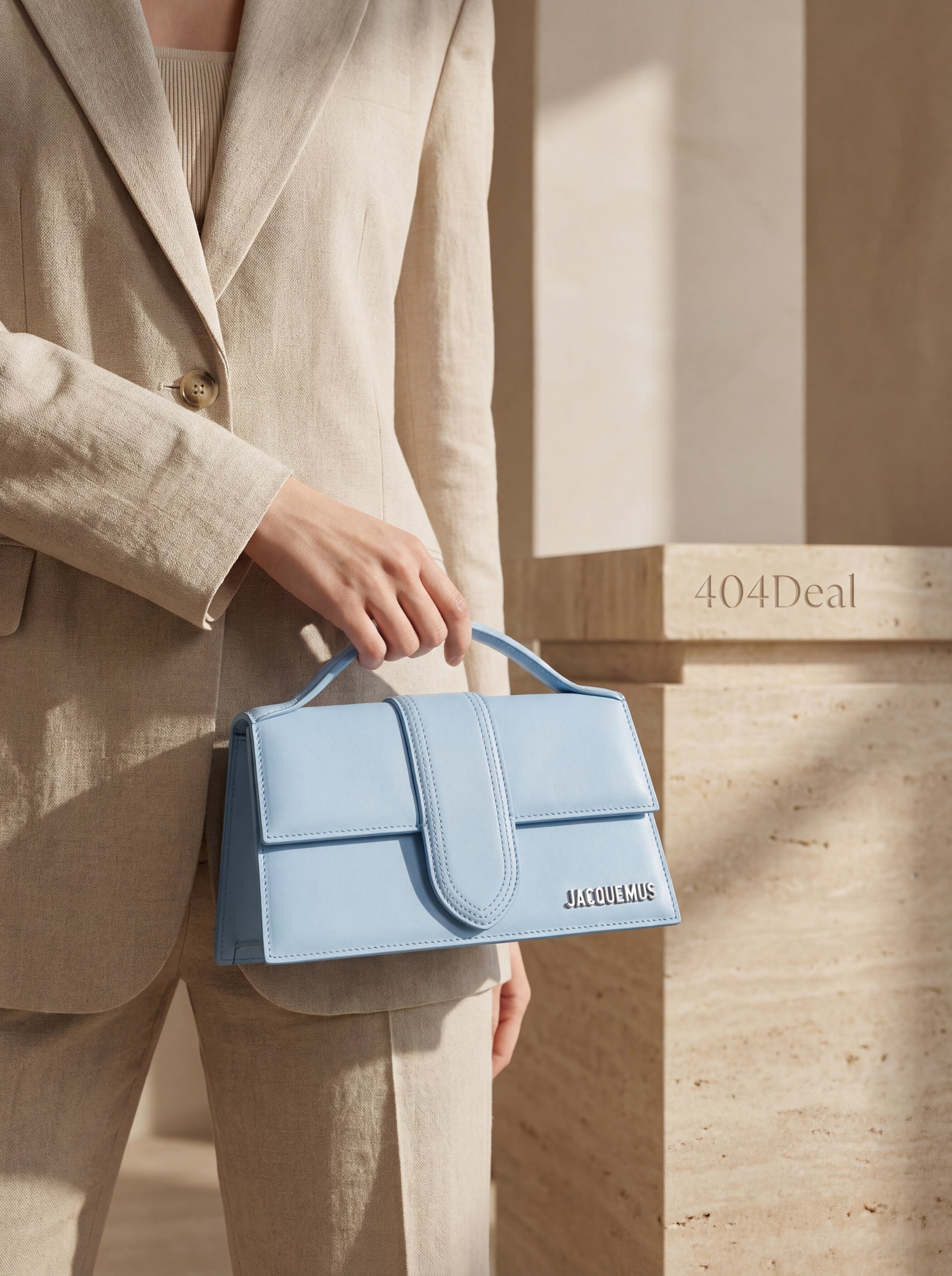 Pale blue Leather Le Grand Bambino Handbag