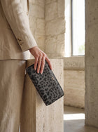 Dolce & Gabbana  Leopard Print Leather Zip Wallet