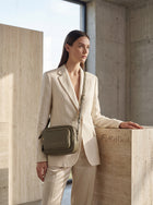 Burberry  Grainy Leather Camera Crossbody Bag