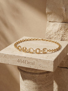 Chloé — Script Jewellery Belt in Gold-Tone Brass