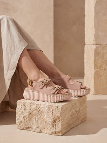 Chloé — Nama Platform Sandals in Calfskin