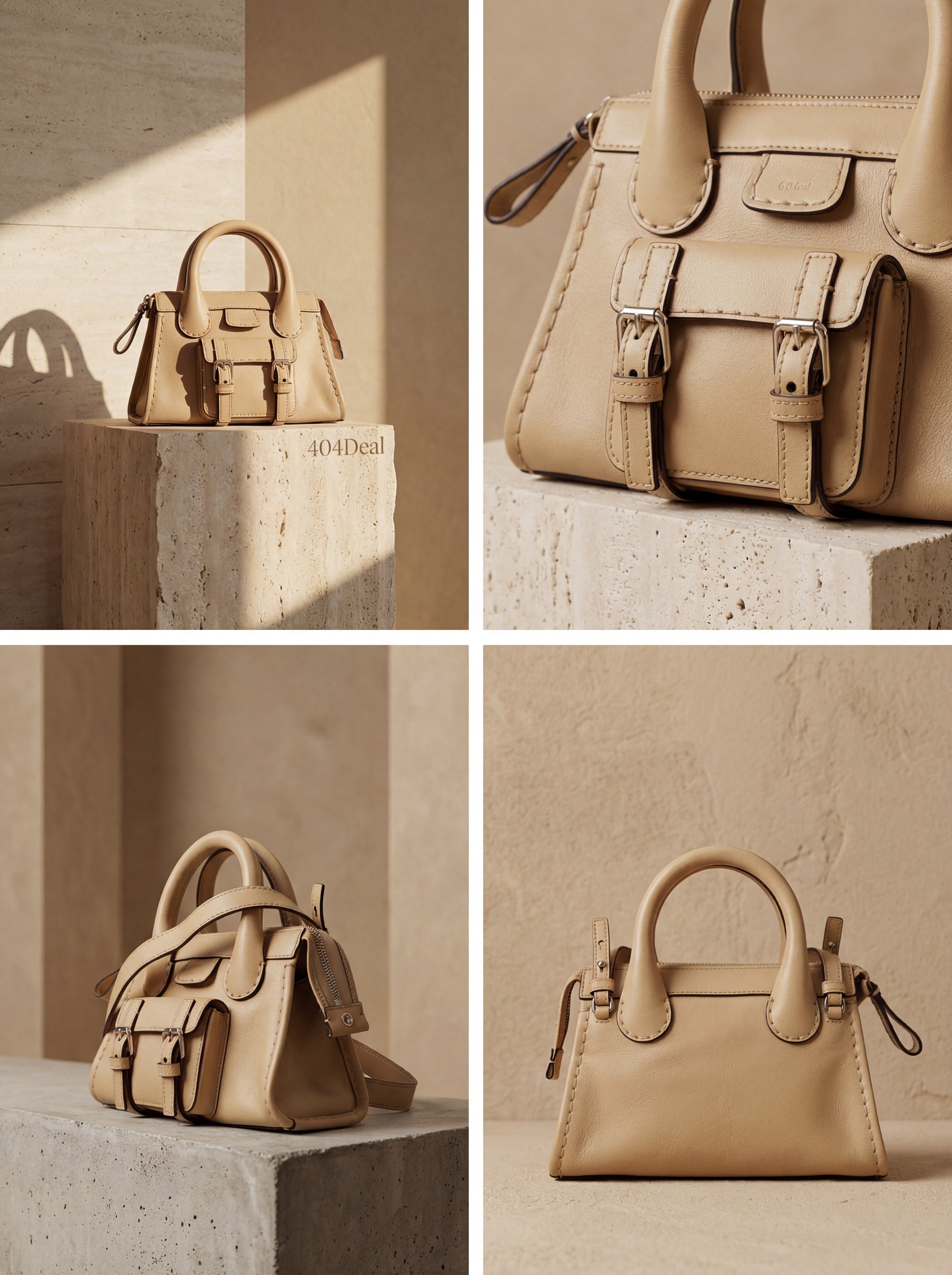 Chloé  Beige Leather Handbag