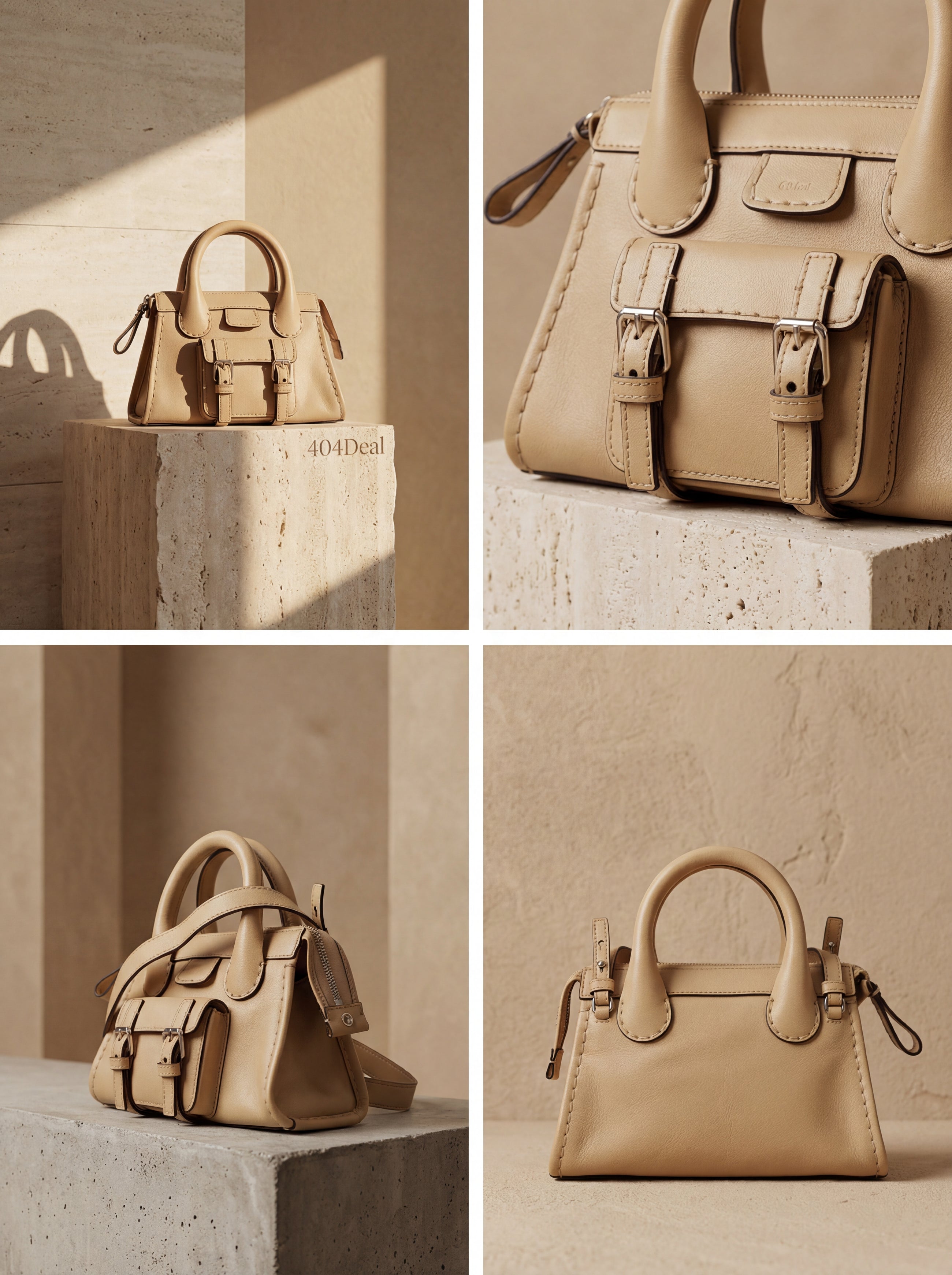 Chloé  Beige Leather Handbag