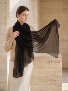 Écharpe/châle en soie noire Dolce & Gabbana, 167 cm x 126 cm