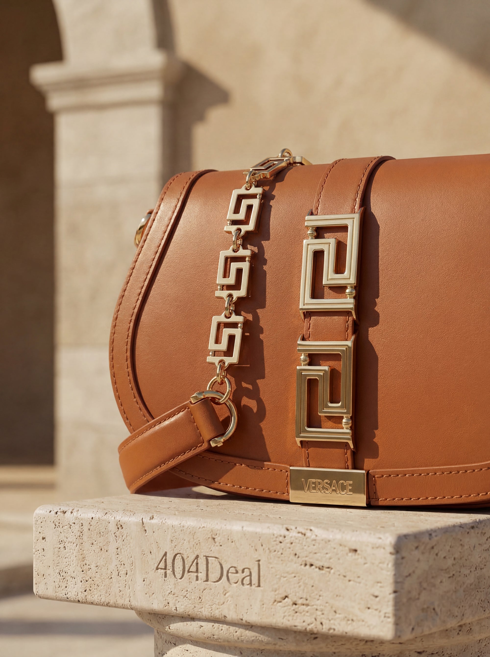 Versace  Leather Shoulder Bag