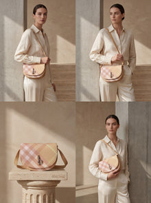 Burberry  Mini Check Rocking Horse Crossbody Bag