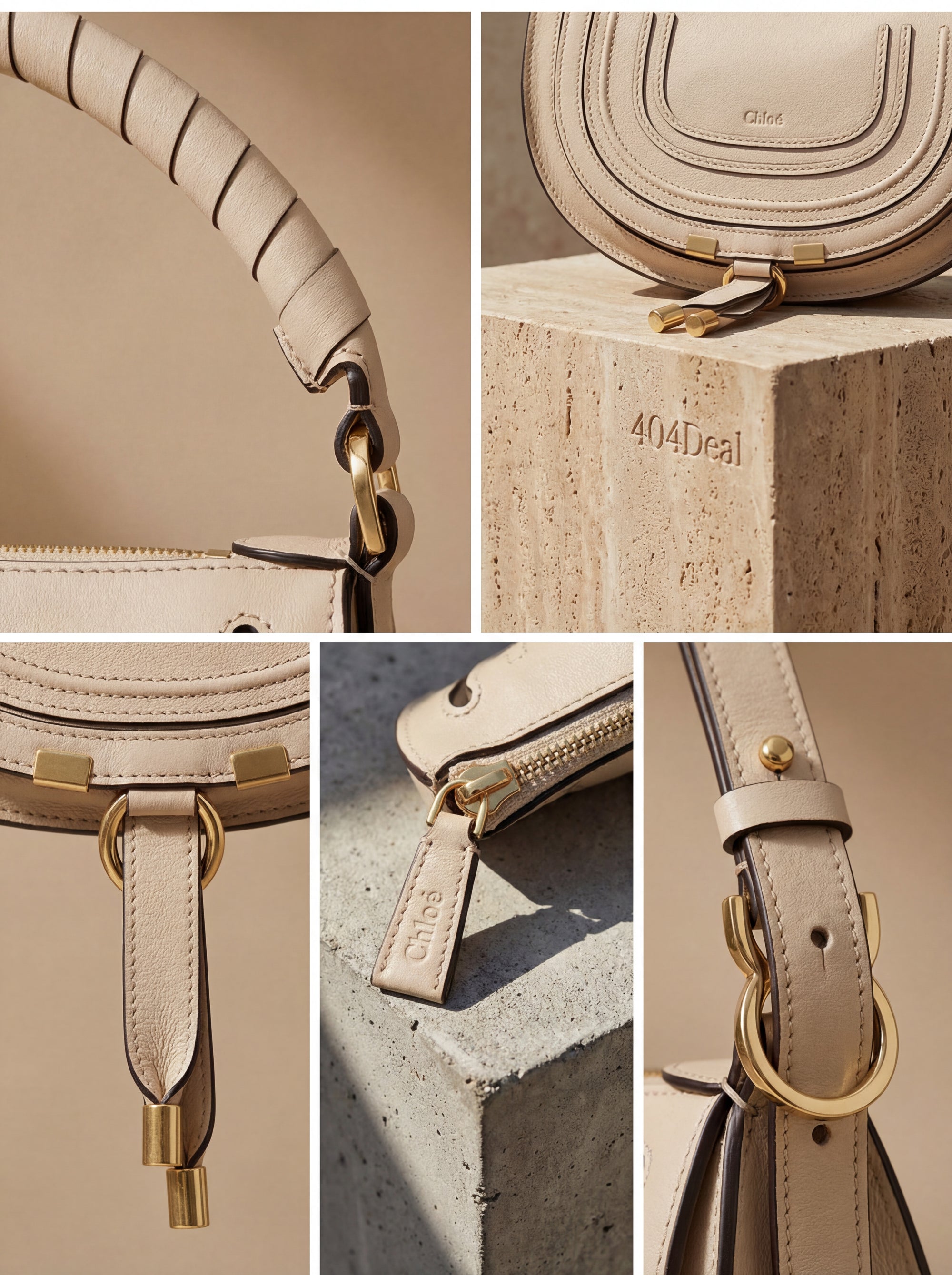 Sac porté épaule mini Marcie de Chloé en cuir de veau lisse