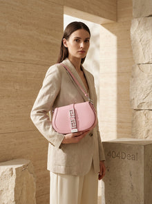 Versace Shoulder Bag in Pink Leather