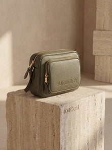 Burberry  Grainy Leather Camera Crossbody Bag