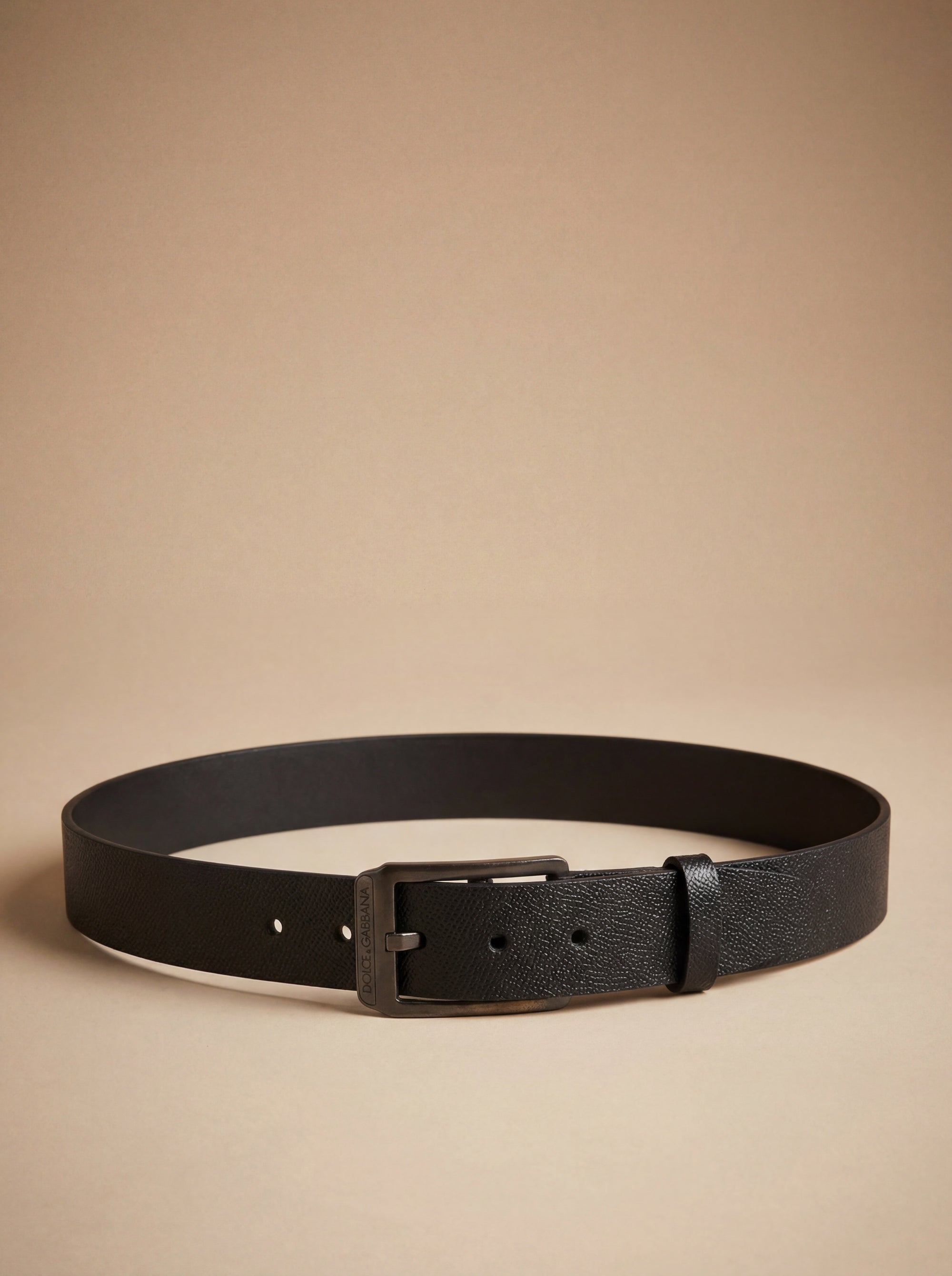 Dolce & Gabbana  Calf Leather Buckle Belt