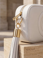 Baldinini Trend — White Leather Crossbody Bag