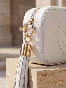 Baldinini Trend — White Leather Crossbody Bag