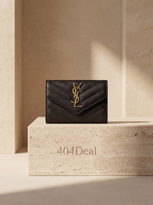 Saint Laurent  Quilted Calf Leather Wallet