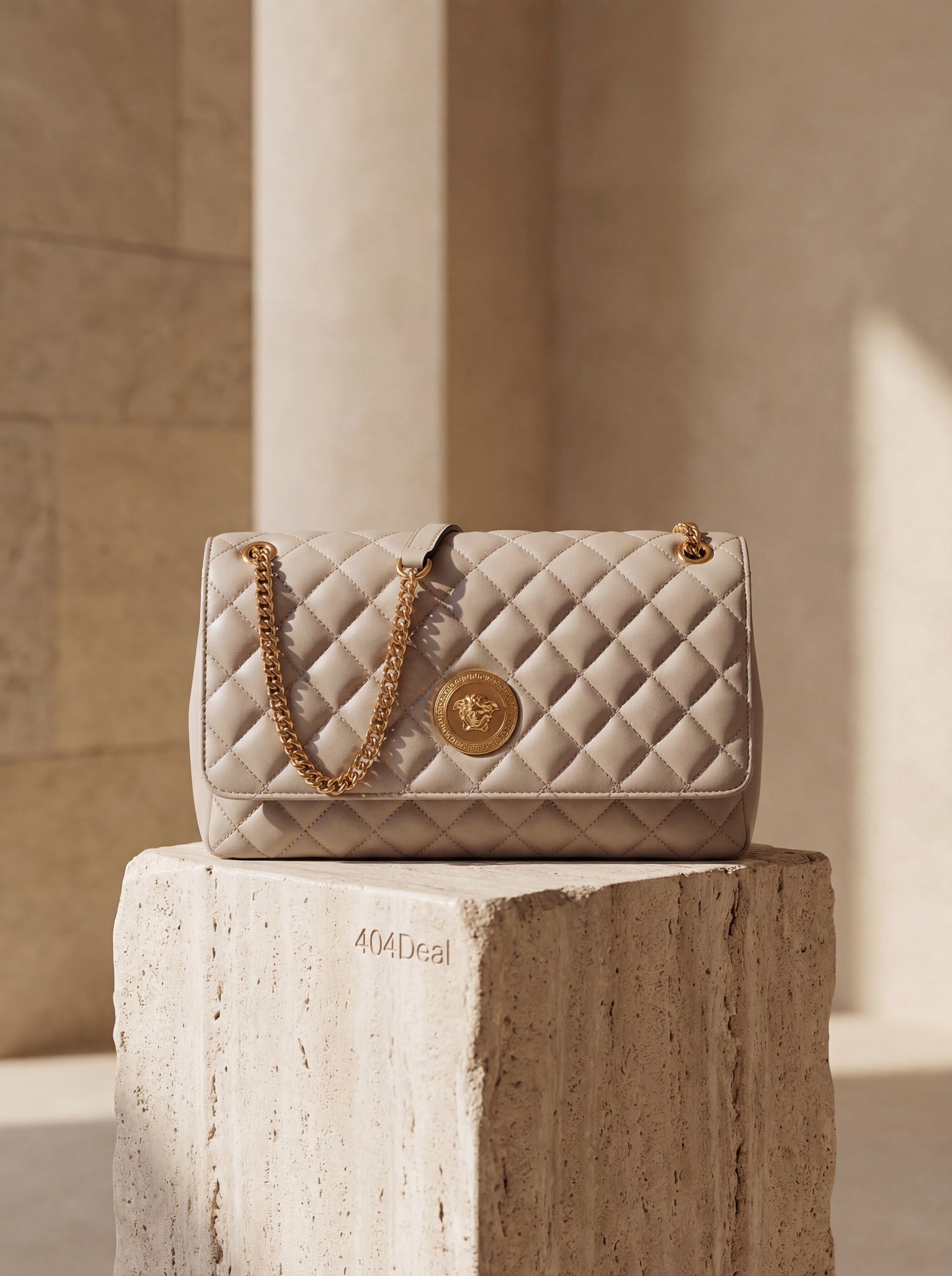 Versace  Quilted Lambskin Shoulder Bag