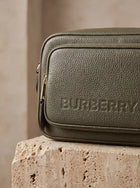 Burberry  Grainy Leather Camera Crossbody Bag