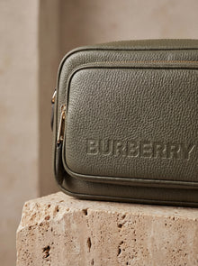 Burberry  Grainy Leather Camera Crossbody Bag