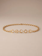 Chloé — Script Jewellery Belt in Gold-Tone Brass