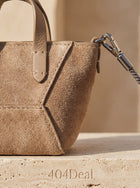 Sac bandoulière Bos Taurus en cuir de veau marron Brunello Cucinelli