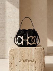 Jimmy Choo  Black Leather Top Handle and Shoulder Bag