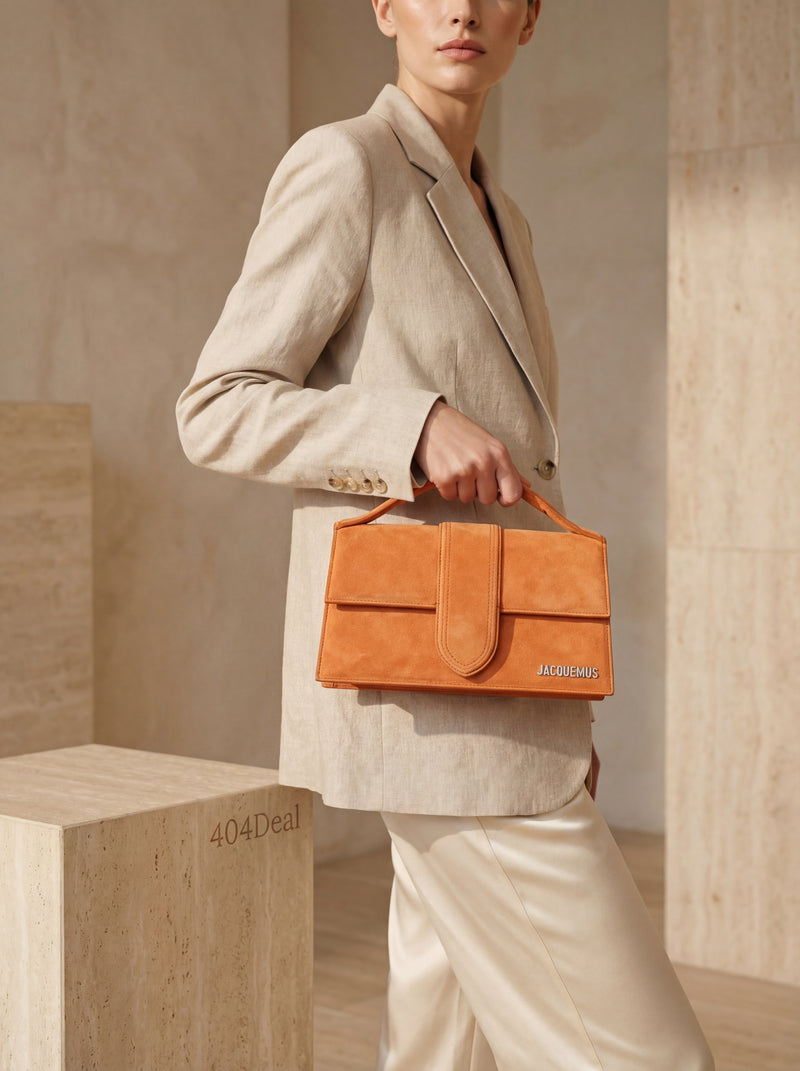 Sac à main Le Grand Bambino en cuir terre cuite