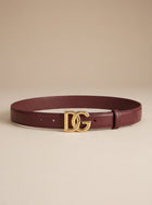 Dolce & Gabbana  Calf Leather Logo Belt