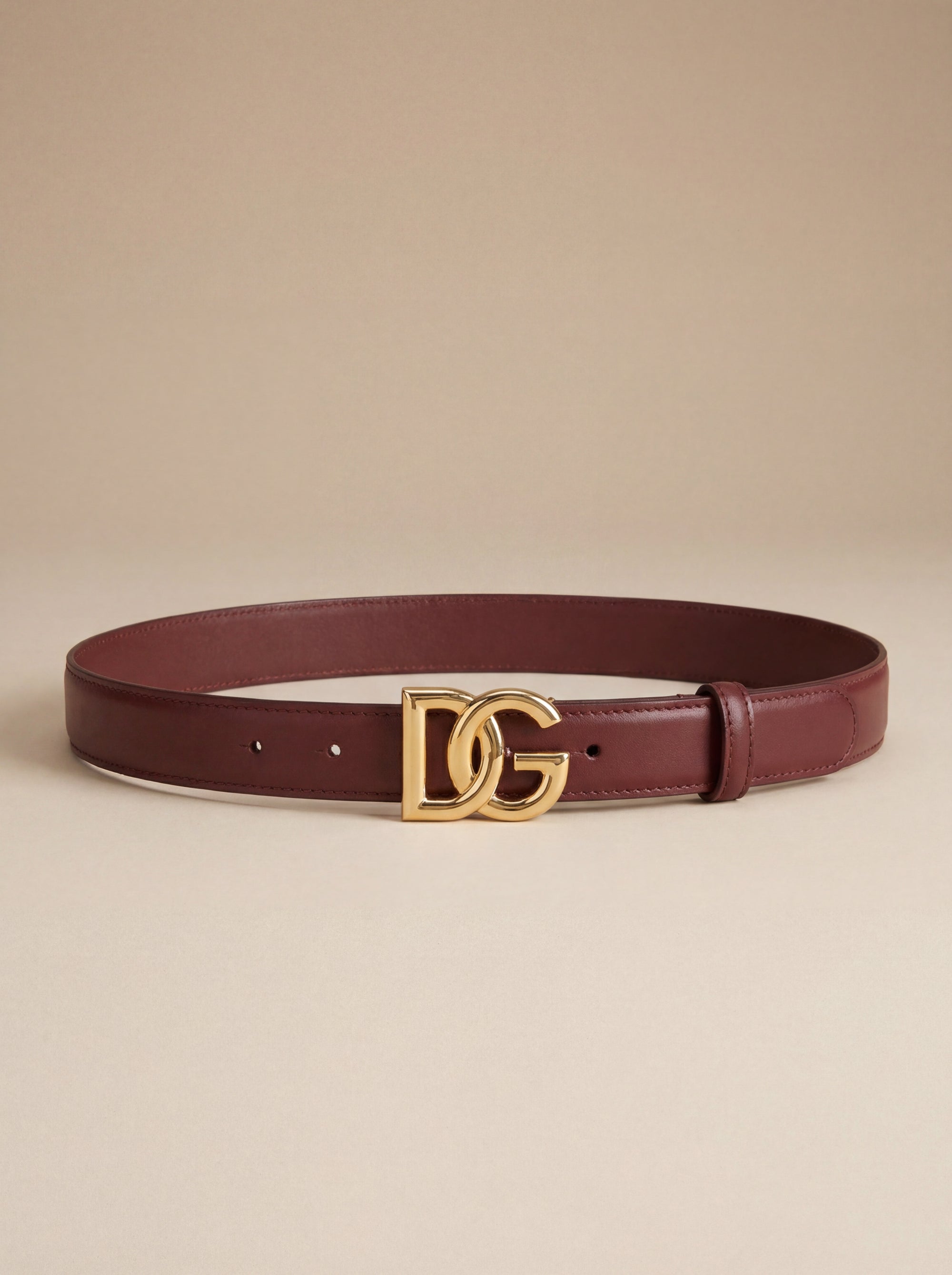 Dolce & Gabbana  Calf Leather Logo Belt