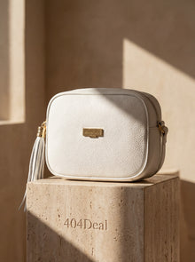 Baldinini Trend — White Leather Crossbody Bag