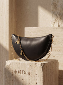 Chloé  Aries Lambskin Half-Moon Shoulder Bag