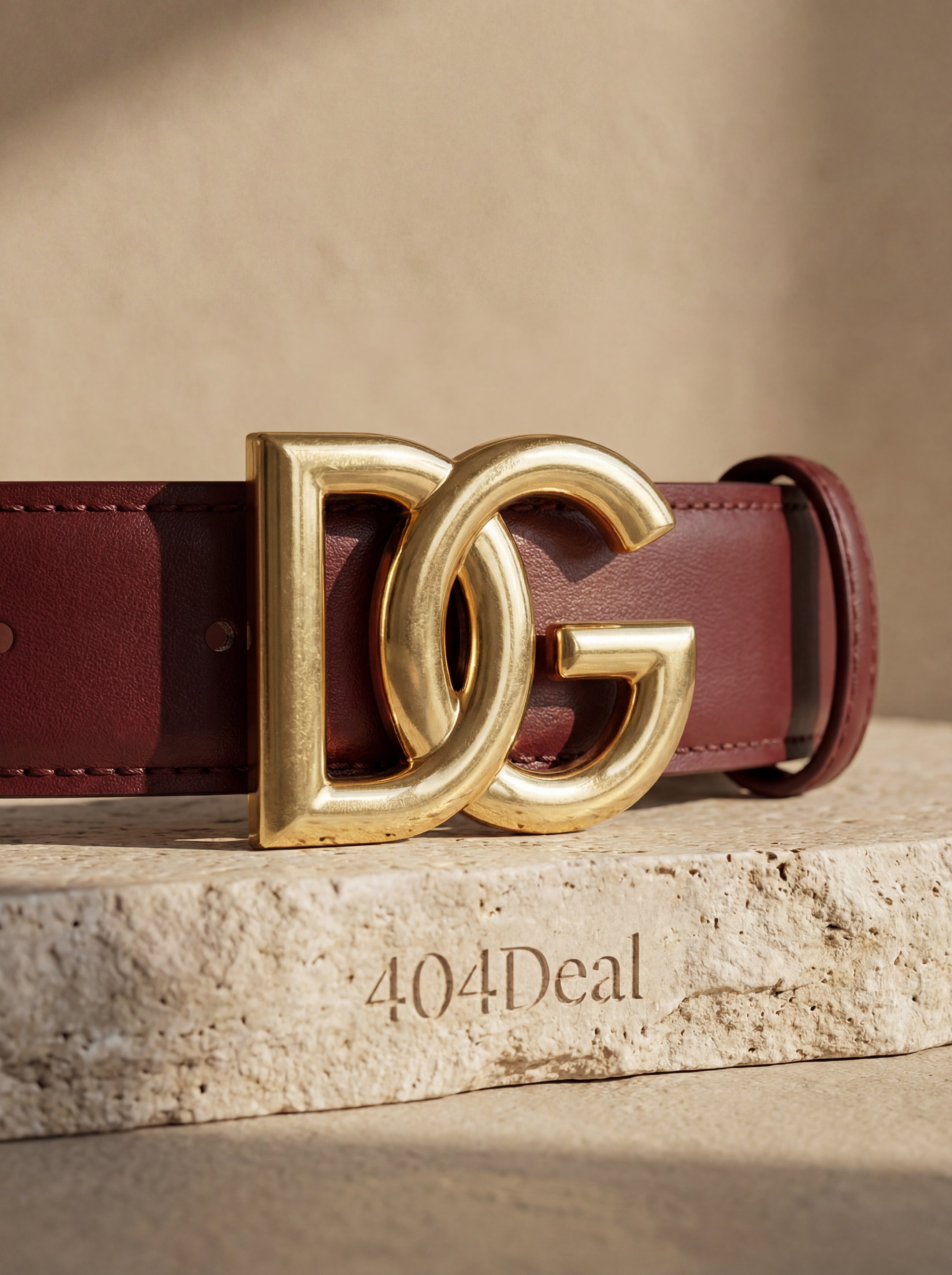 Dolce & Gabbana  Calf Leather Logo Belt