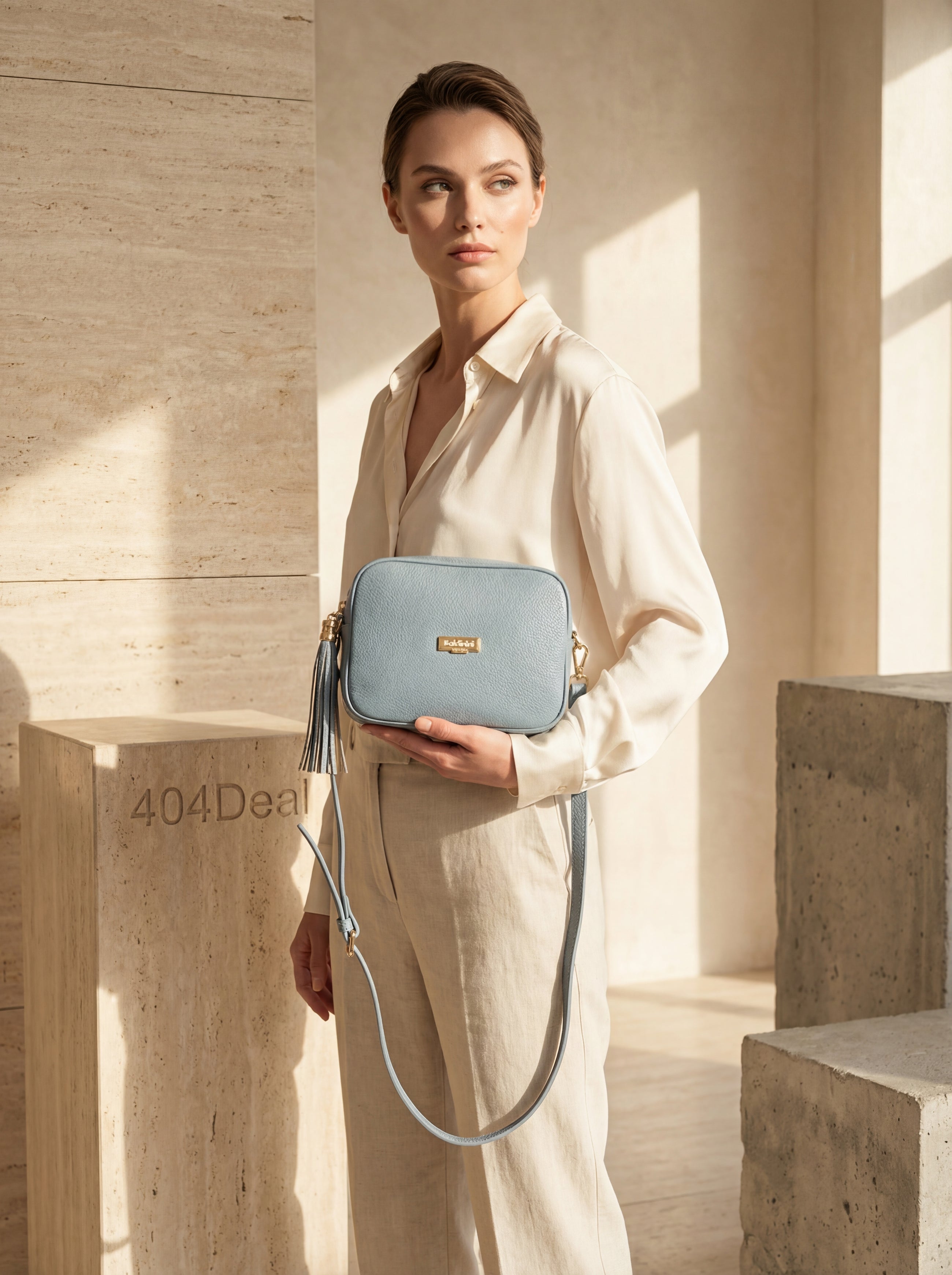 Baldinini Trend — Sac Crossbody Cuir Bleu 