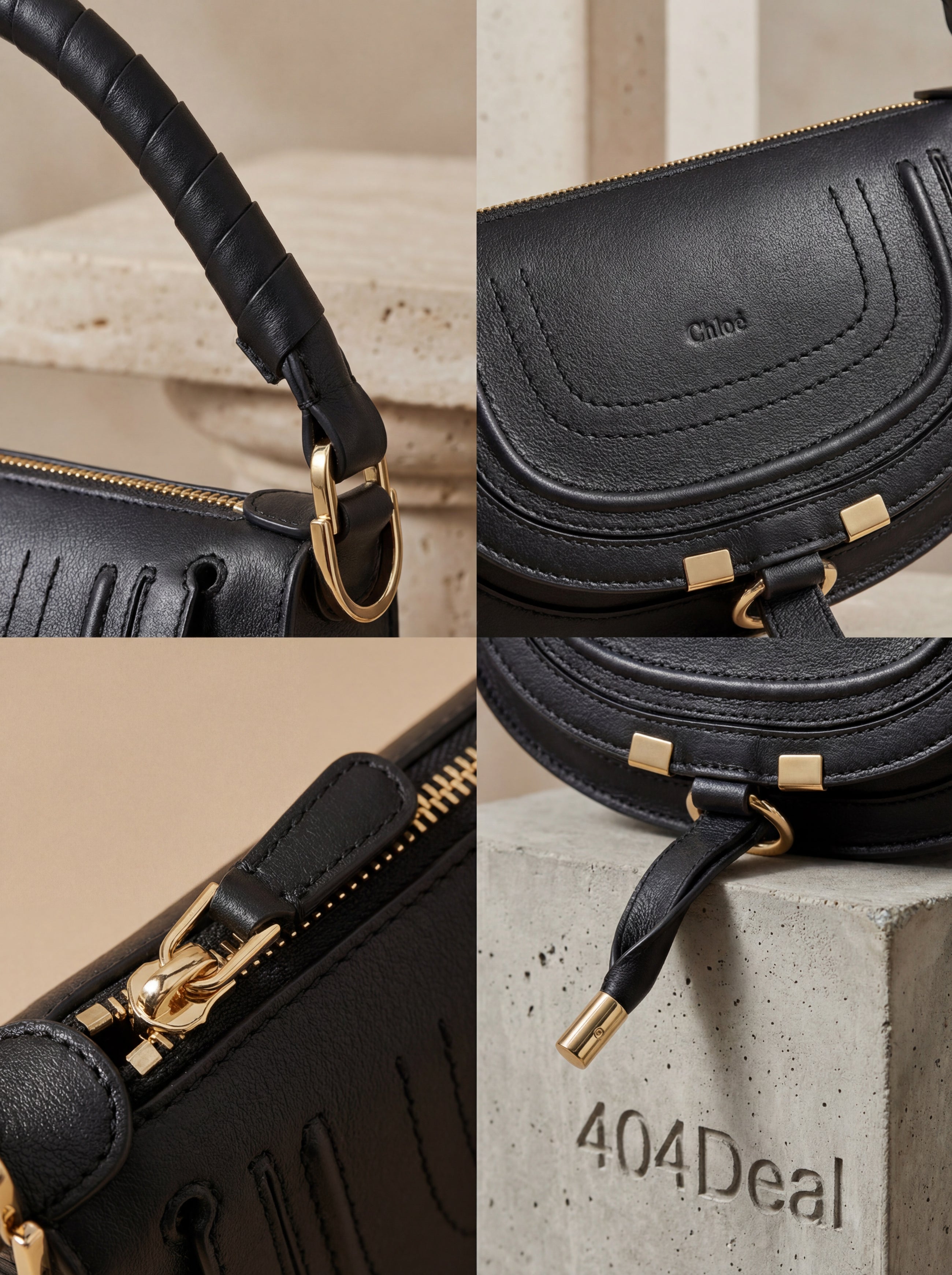 Sac porté épaule mini Marcie de Chloé en cuir de veau lisse