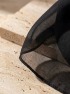 Écharpe/châle en soie noire Dolce & Gabbana, 167 cm x 126 cm