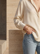 Chloé — Heirloom Double Chain Bracelet in Gold-Tone Brass